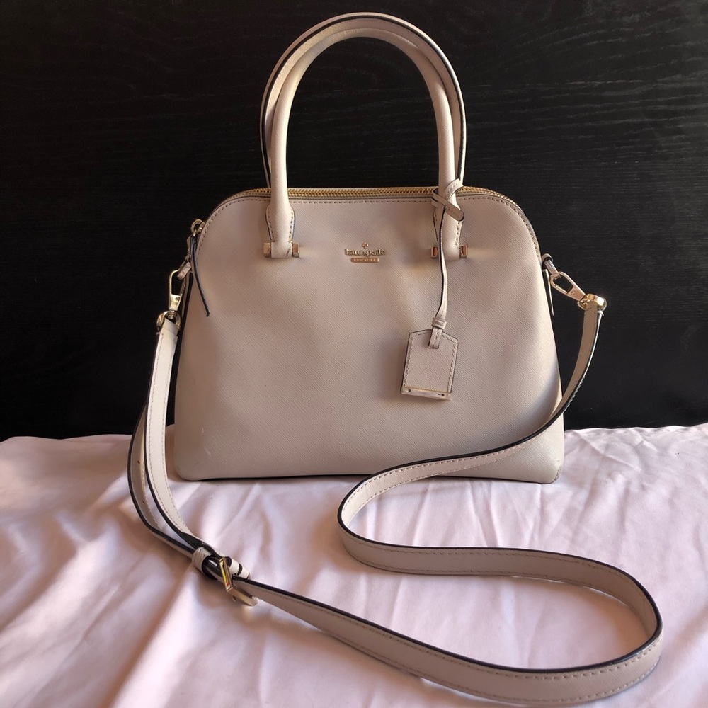 Kate Spade Cameron Street Lottie Satchel Bag Tusk
